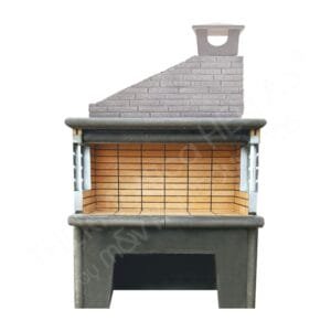 Παραδοσιακή χτιστή Ψησταριά – Οικονομική – Λοξή καμινάδα