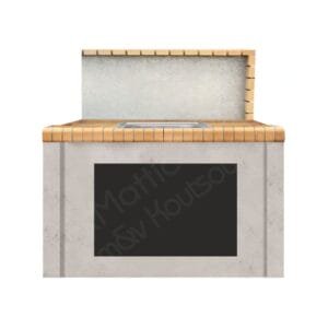 Νεροχύτης χτιστός για μπάρμπεκιου