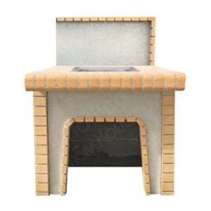 Νεροχύτης χτιστός για μπάρμπεκιου – απλός