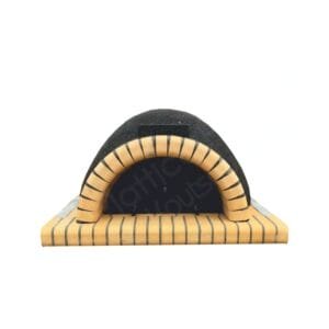 Παραδοσιακός Ξυλόφουρνος Μικρός, με θόλο και βάση με πυρότουβλο πιστόλι